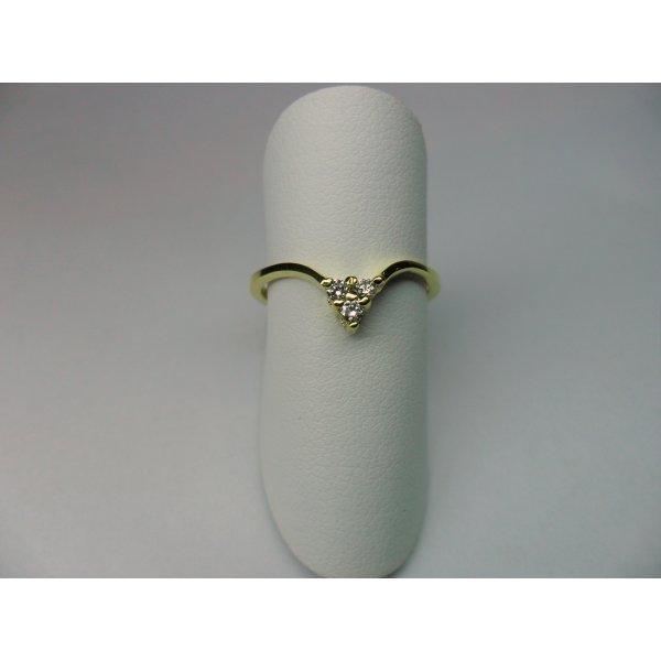 V-Triangle Ring Yellow Gold